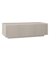 Hudson & Canal Reyes 48" Wide Rectangular Fluted Coffee Table