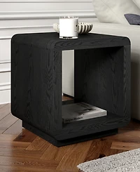 Hudson & Canal Lonni 20" Wide Square Side Table