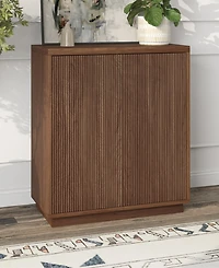 Hudson & Canal Alston 28" Wide Rectangular Fluted Accent Cabinet