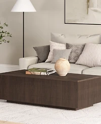 Hudson & Canal Reyes 48" Wide Rectangular Fluted Coffee Table