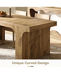 Tribesigns Large Dining Table for 6-8 People, 70.9" Long Wooden Kitchen Dinner Table