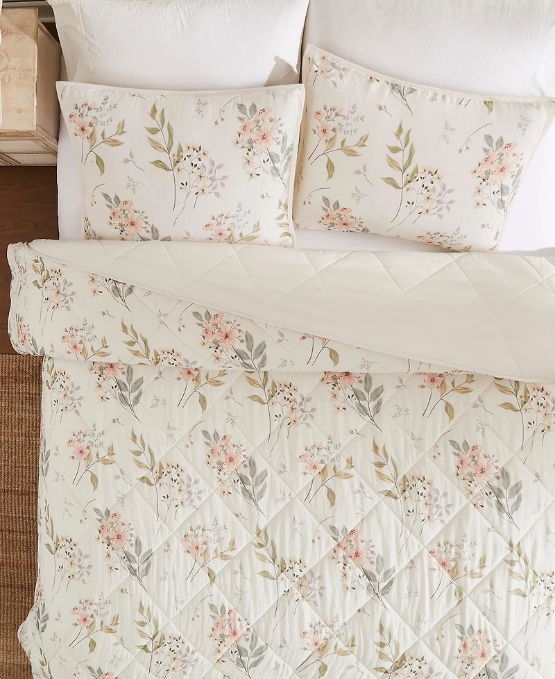 Avanti Wildflowers Reversible 2-Pc. Quilt Set, Twin
