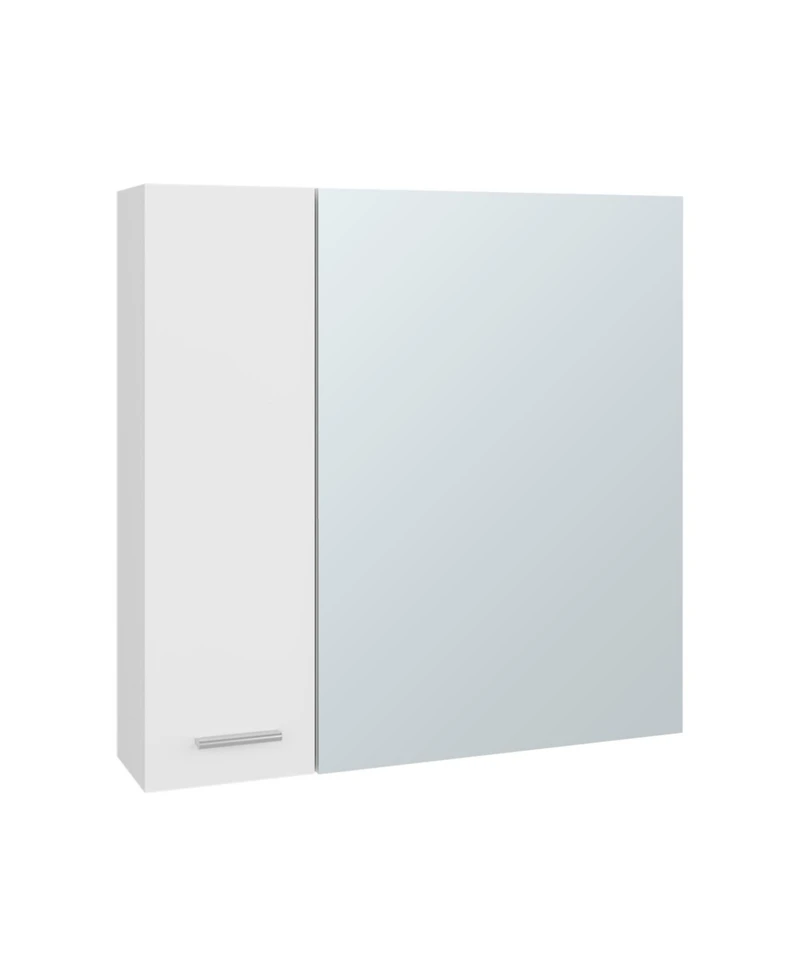 Fm Furniture Kenya Medicine Cabinet, Mirror, Double Door, Four Interior Shelves