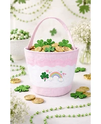 Bits & Bows Girls Rainbow Shamrock Gift Tote