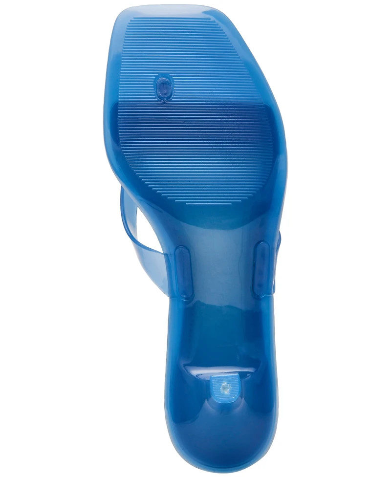 Steve Madden Women's Tracie-j Kitten-Heel Jelly Thong Sandals