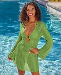 Becca Women's Crocheted Cover-Up Dress