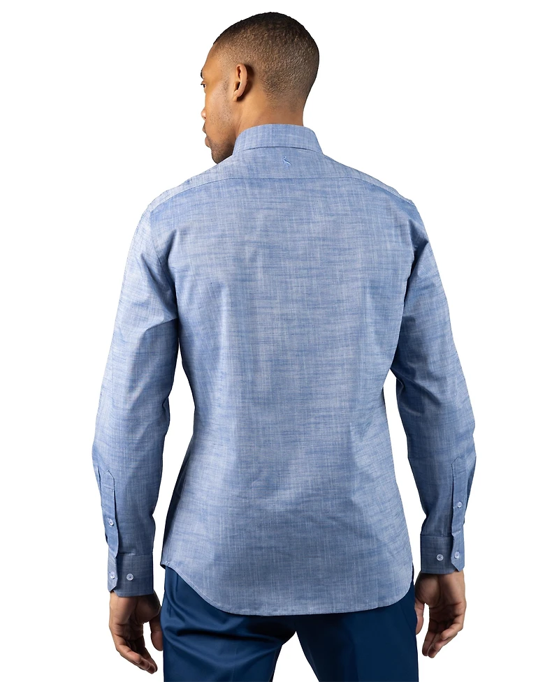 Tailorbyrd Men's Signature Chambray Long Sleeve Shirt