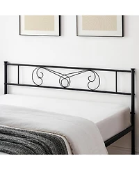 gaomon Bed Frame with Headboard and Footboard for Girls, Bed Metal Platform with Steel Slat Support, Mattress Foundation with Storage