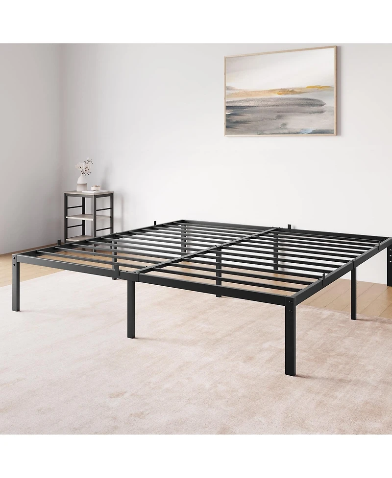 gaomon 14 Inch Heavy Duty Metal Bed Frame-High Profile-Stable Noise Free-Easy Quick Assembly.