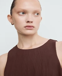 Mango Women's Lyocell Belt Jumpsuit