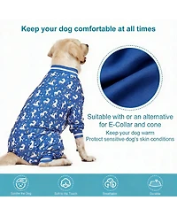 Aronkl Large Dog Comfortable Pajamas for Recovery and Sleep