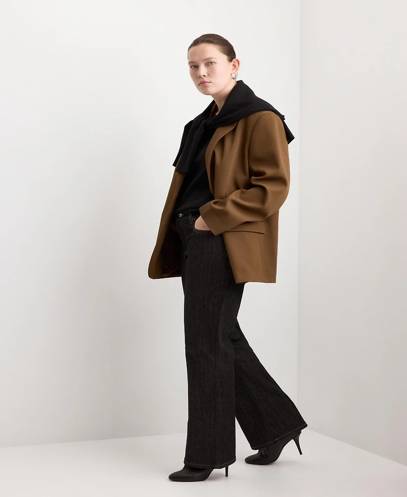 Mango Women's Flap Pockets Straight Blazer