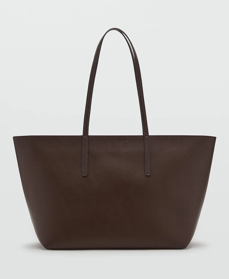 Mango Women's Double Handle Shopper Bag