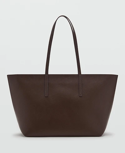 Mango Women's Double Handle Shopper Bag