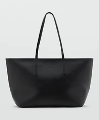 Mango Women's Double Handle Shopper Bag