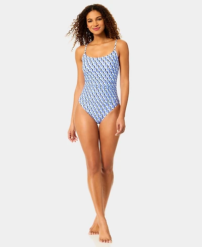 Anne Cole Women's Ring Shirred Lingerie Maillot One-Piece Swimsuit
