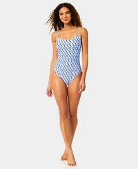Anne Cole Women's Ring Shirred Lingerie Maillot One-Piece Swimsuit
