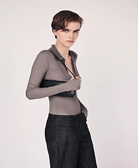 Mango Women's V-Neck Bodysuit