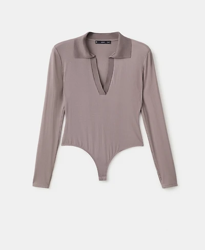 Mango Women's V-Neck Bodysuit