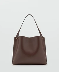Mango Women's Metal Details Bucket Bag