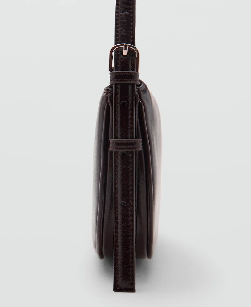 Mango Women's Flap Oval Shoulder Bag