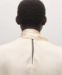 Mango Women's Silk Foulard Collar Blouse