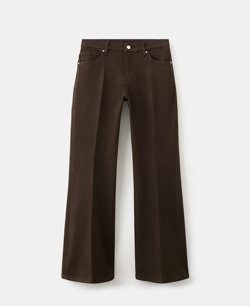 Mango Women's Violet Flared High-Rise Jeans