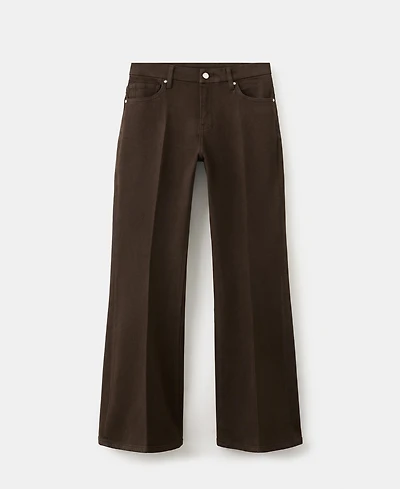 Mango Women's Violet Flared High-Rise Jeans