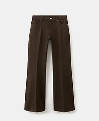 Mango Women's Violet Flared High-Rise Jeans