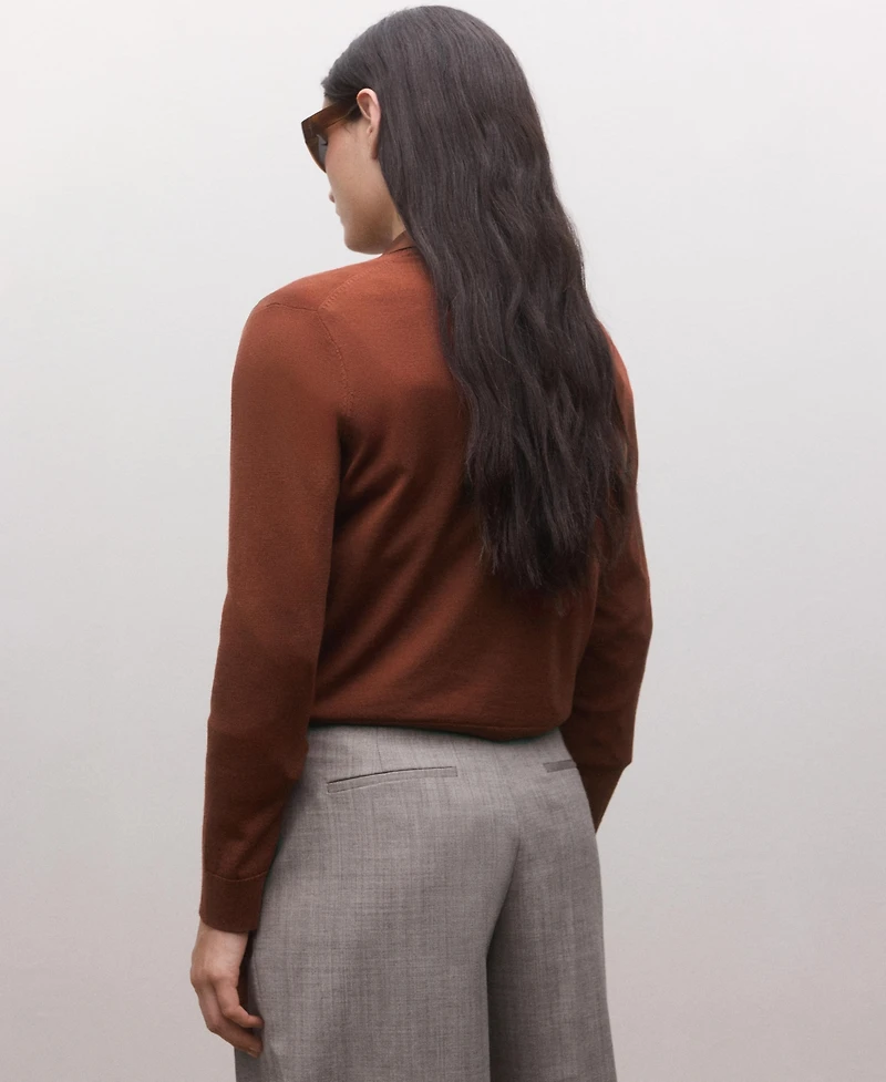Mango Women's Wool Round-Neck Sweater