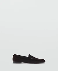 Mango Women's Gathered Suede Moccasins