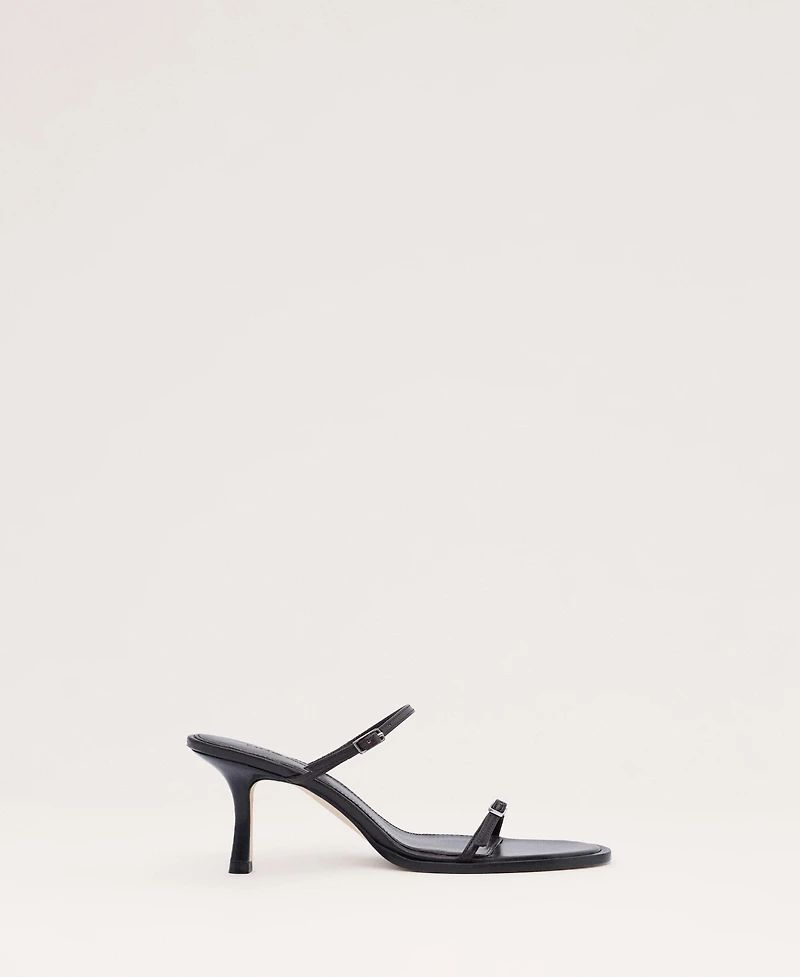 Mango Women's Leather Strappy Buckle Sandals