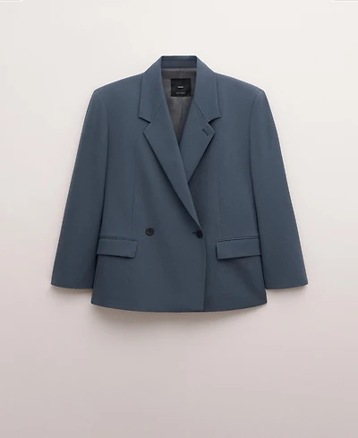 Mango Women's Wool-Blend Suit Blazer