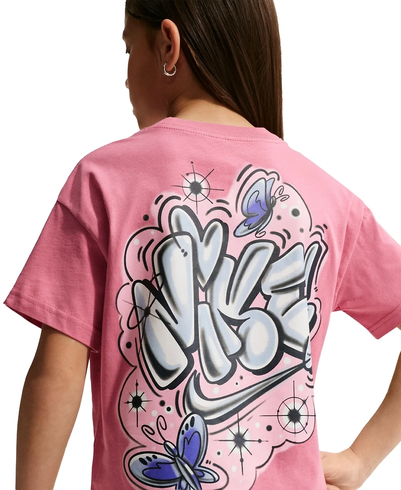 Nike Girls' 7-16 Sportwear Crewneck T-Shirt