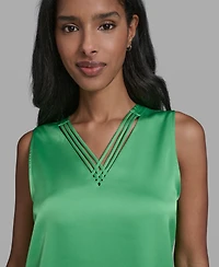 Karl Lagerfeld Paris Women's V-Neck Camisole Top