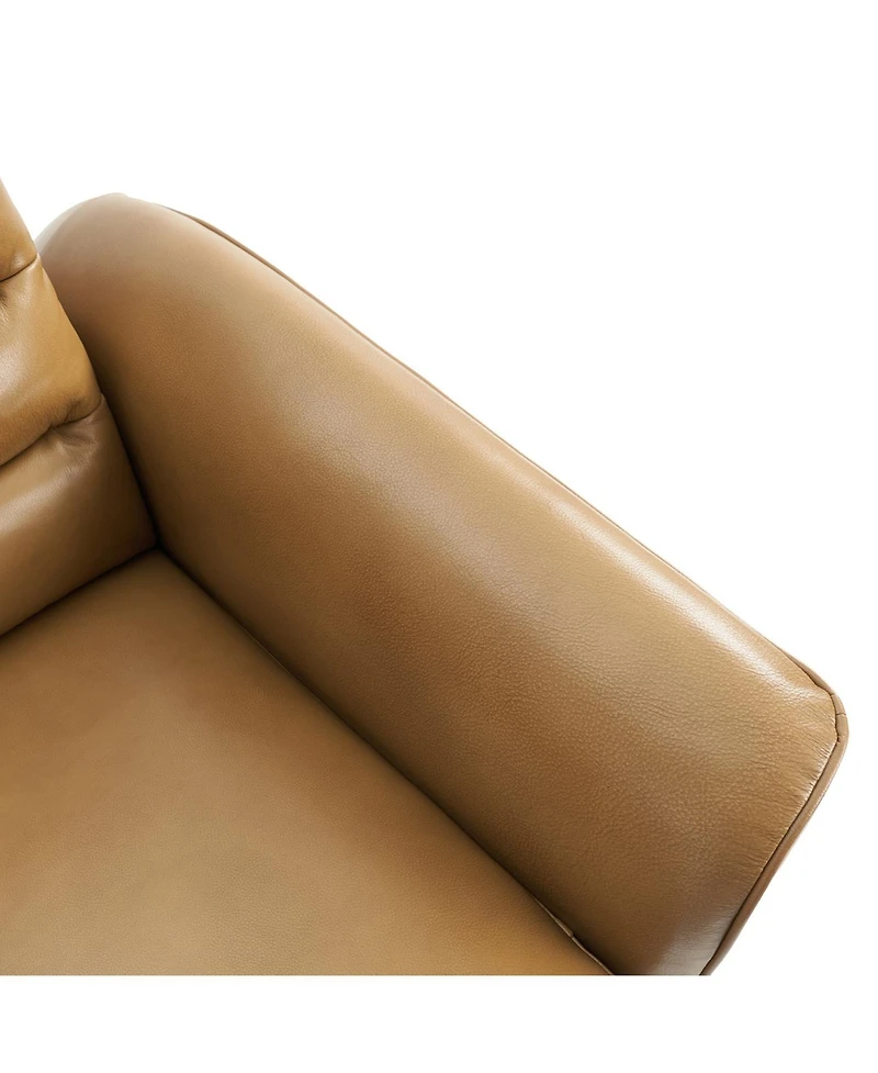 Bernhard Modern Dual Motor Genuine Leather Power Zero Gravity Recliner