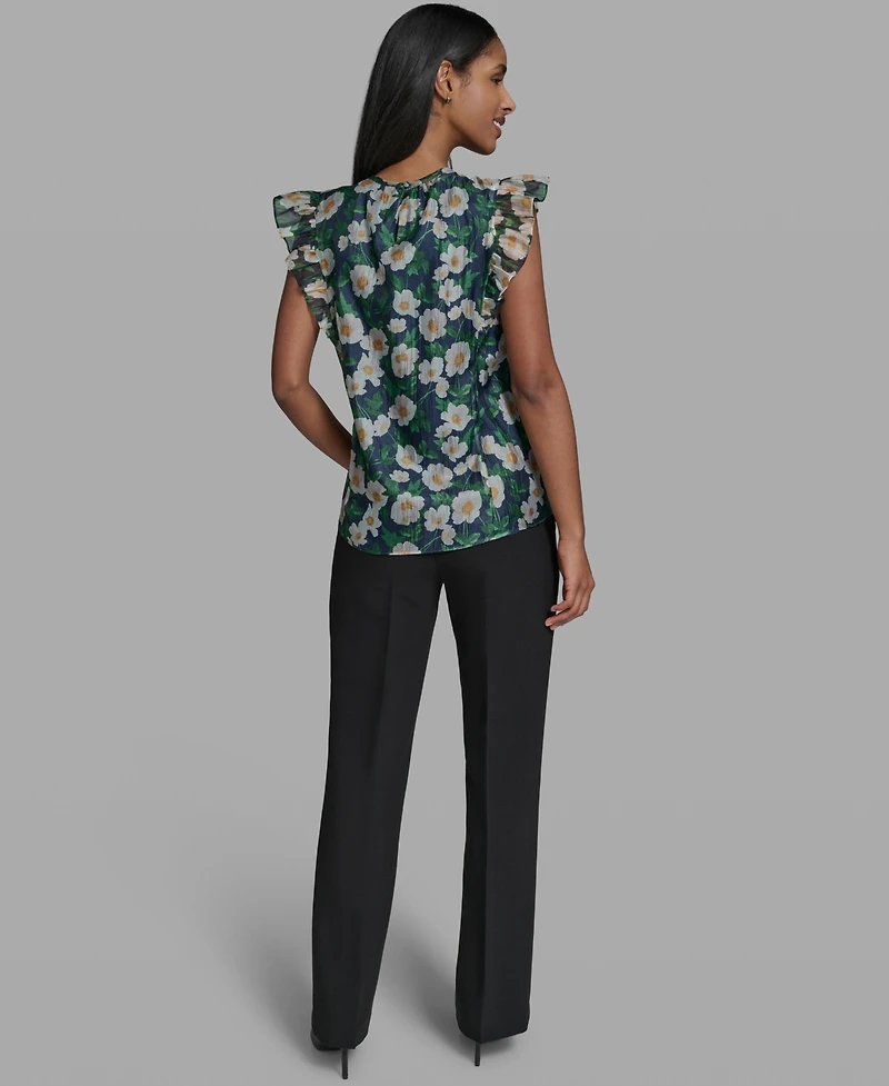 Karl Lagerfeld Paris Women's Crew Neck Top