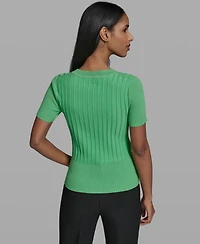 Karl Lagerfeld Paris Women's Crew Neck Sweater