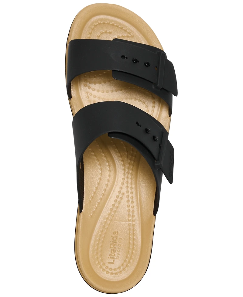 Crocs Women's Brooklyn Matte Wrap Low Wedge Slip-On Sandals from Finish Line