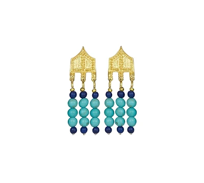 Ottoman Hands Riva Bead Drop Earrings