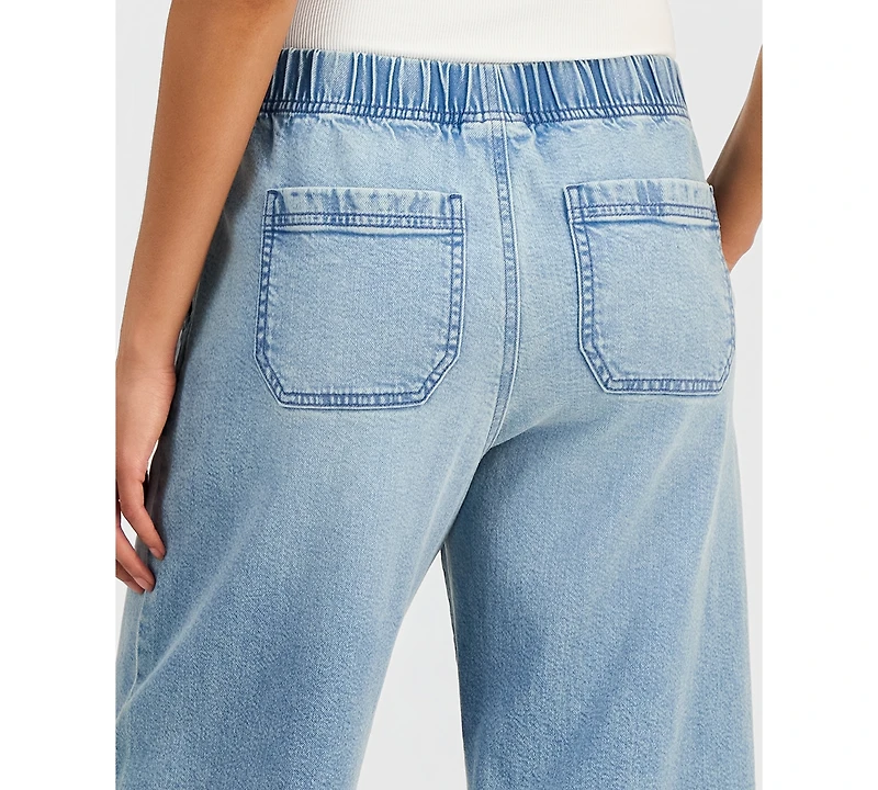 Style & Co Women's High-Rise Pull-On Barrel Jeans, Macy's Exclusive