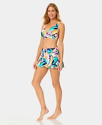 Anne Cole Women's Soft Shirred Band Swim Bralette