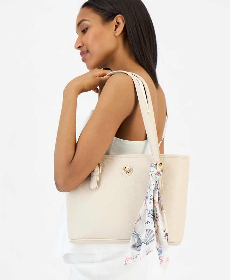 Giani Bernini Scarf Detail Tulip Tote Bag, Macy's Exclusive