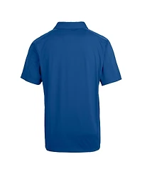 Cutter & Buck Men's Royal Seattle Seahawks Throwback Logo Prospect Textured Stretch Polo Shirt