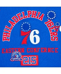 Pro Standard Women's Royal Philadelphia 76ers Area Code Cropped Pullover Sweatshirt