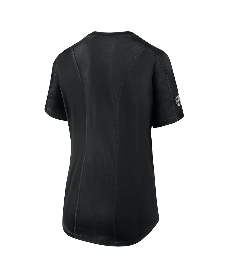 Fanatics Women's Black Chicago Blackhawks Authentic Pro Rink T-Shirt