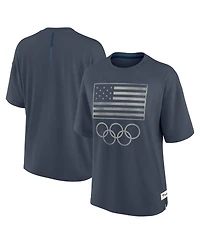 Fanatics Women's Fanatics Navy Team Usa Raw Edge Elements T-Shirt