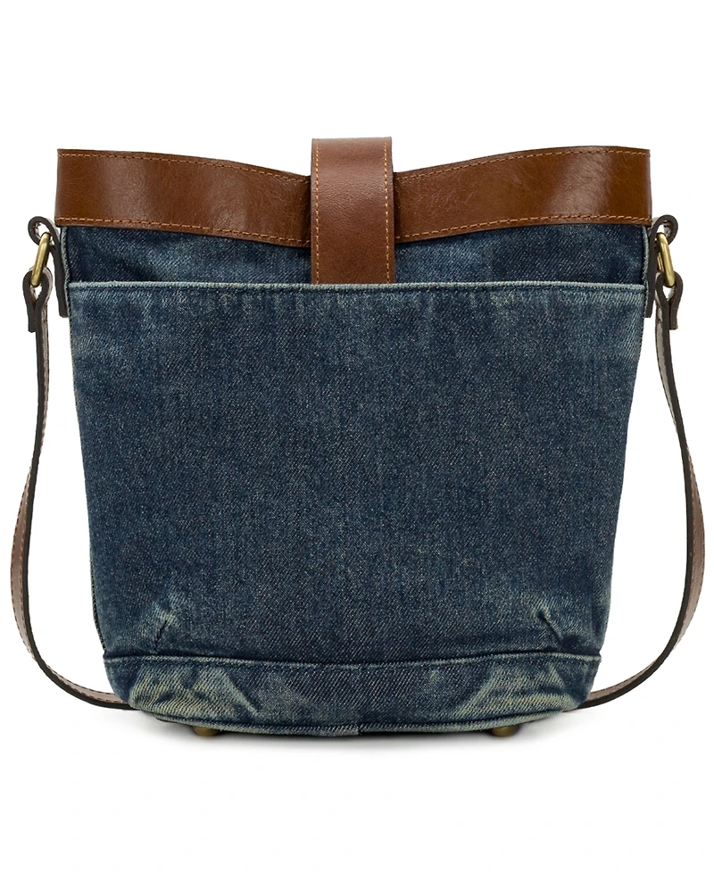 Patricia Nash Margaux Mini Woven Denim Crossbody Bag