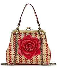 Patricia Nash Laureana Mini Raffia Kisslock Crossbody Bag