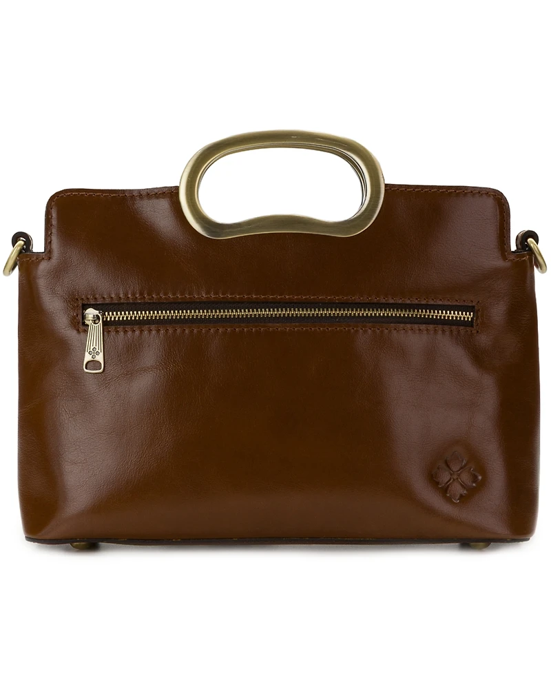 Patricia Nash Karine Mini Leather Top Handle Crossbody Handbag